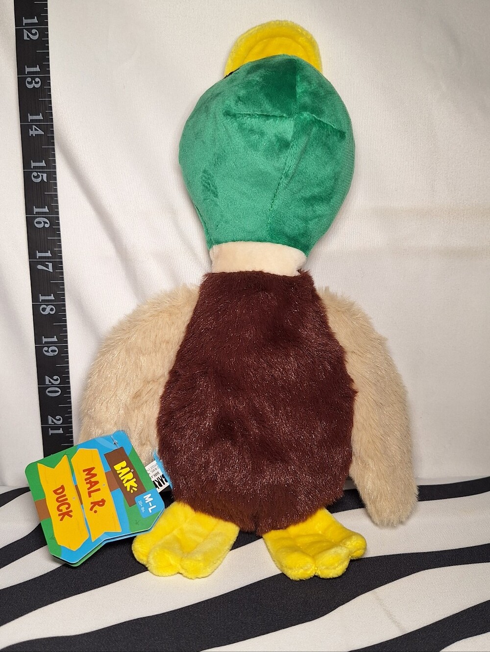 NWT Bark Mal R. Duck Dog Toy M-L